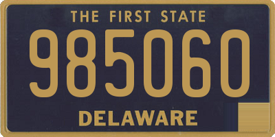 DE license plate 985060