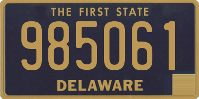 DE license plate 985061