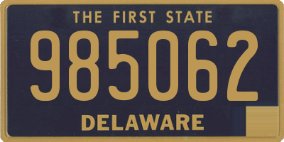 DE license plate 985062