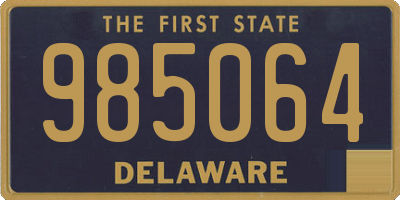 DE license plate 985064