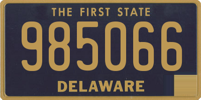 DE license plate 985066