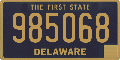 DE license plate 985068