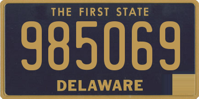 DE license plate 985069