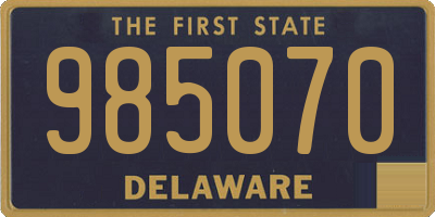 DE license plate 985070