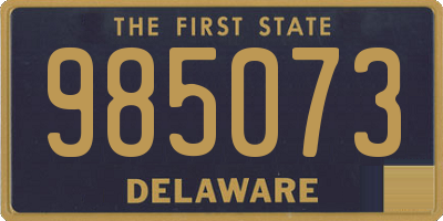 DE license plate 985073