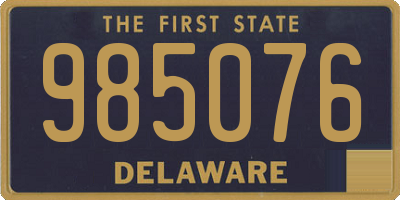 DE license plate 985076