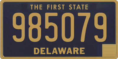 DE license plate 985079