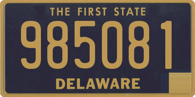 DE license plate 985081