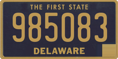 DE license plate 985083