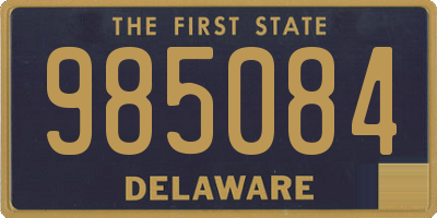 DE license plate 985084