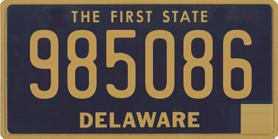 DE license plate 985086