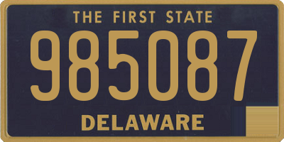 DE license plate 985087