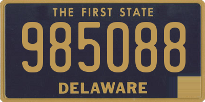 DE license plate 985088