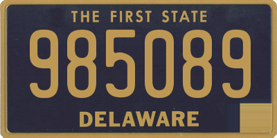 DE license plate 985089