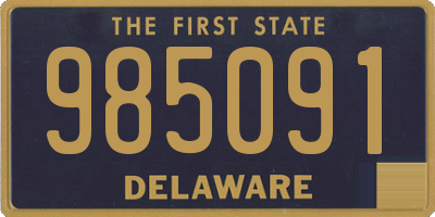 DE license plate 985091