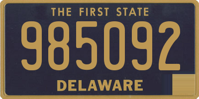 DE license plate 985092