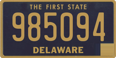 DE license plate 985094