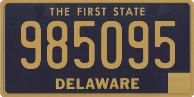 DE license plate 985095