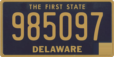 DE license plate 985097