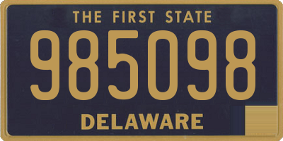 DE license plate 985098