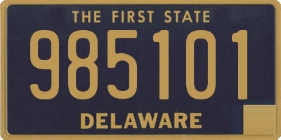 DE license plate 985101