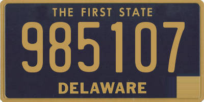 DE license plate 985107