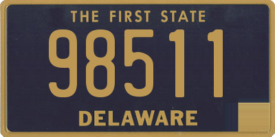 DE license plate 98511