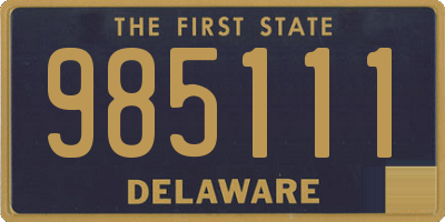 DE license plate 985111