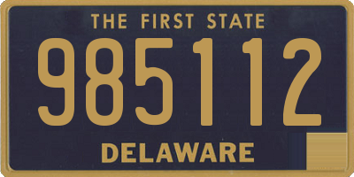 DE license plate 985112