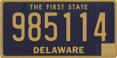 DE license plate 985114