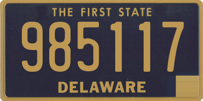 DE license plate 985117