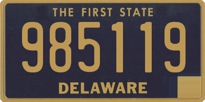 DE license plate 985119