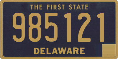 DE license plate 985121