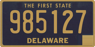 DE license plate 985127