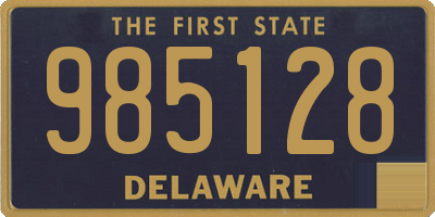 DE license plate 985128