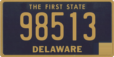 DE license plate 98513