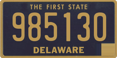 DE license plate 985130