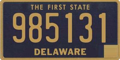 DE license plate 985131