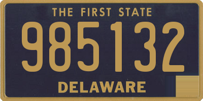 DE license plate 985132