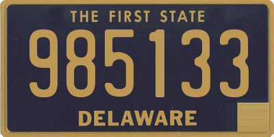 DE license plate 985133