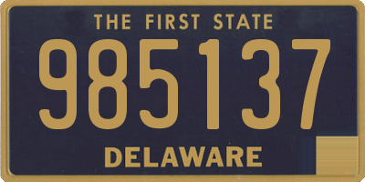 DE license plate 985137