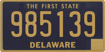 DE license plate 985139