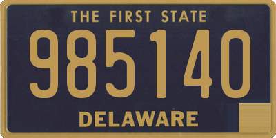 DE license plate 985140