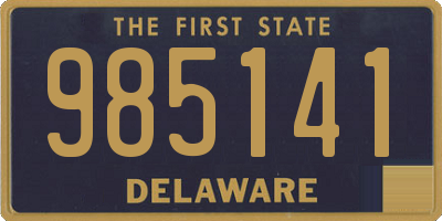 DE license plate 985141