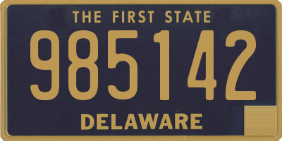 DE license plate 985142