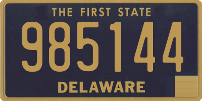 DE license plate 985144