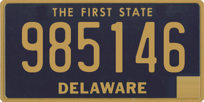 DE license plate 985146