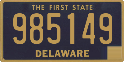 DE license plate 985149