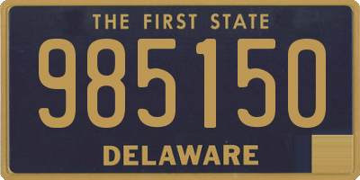 DE license plate 985150