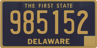 DE license plate 985152